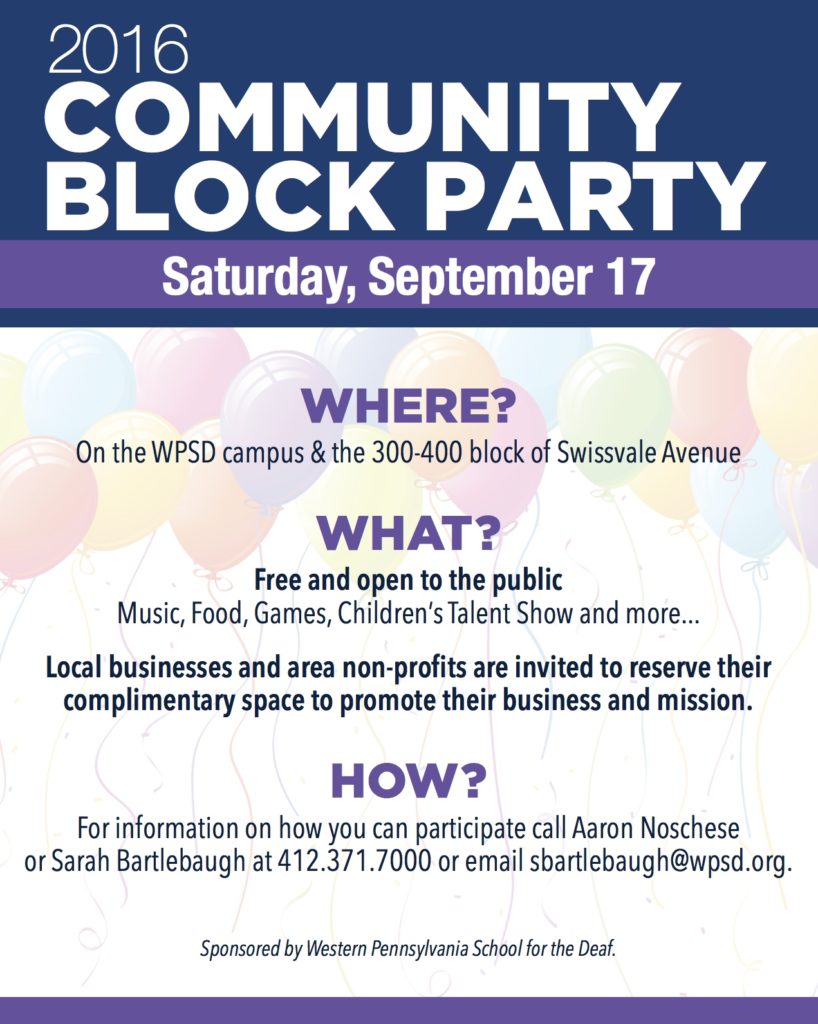 Block Party flyer